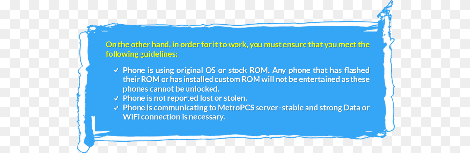 Unlockbase Guidelines In Unlocking A Metropcs Phone Mobile Phone, Text Png Image