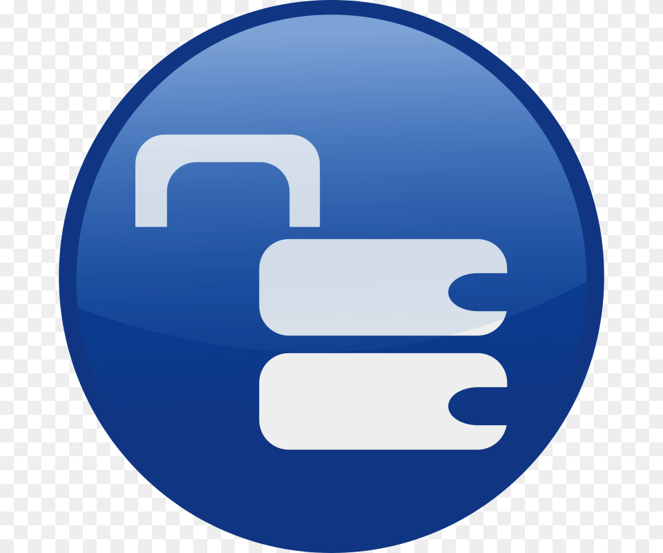 Unlocked Blue, Disk, Sign, Symbol Png