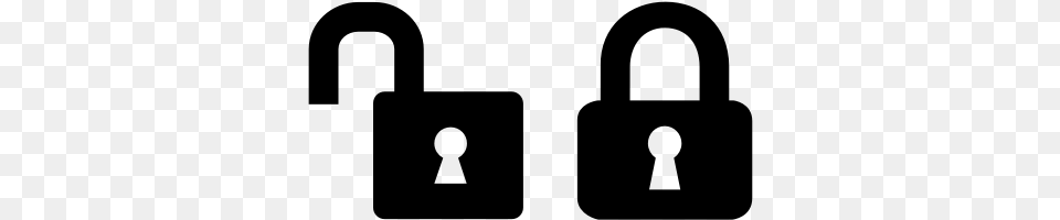 Unlocked Padlock Transparent Unlocked Padlock Images, Gray Png