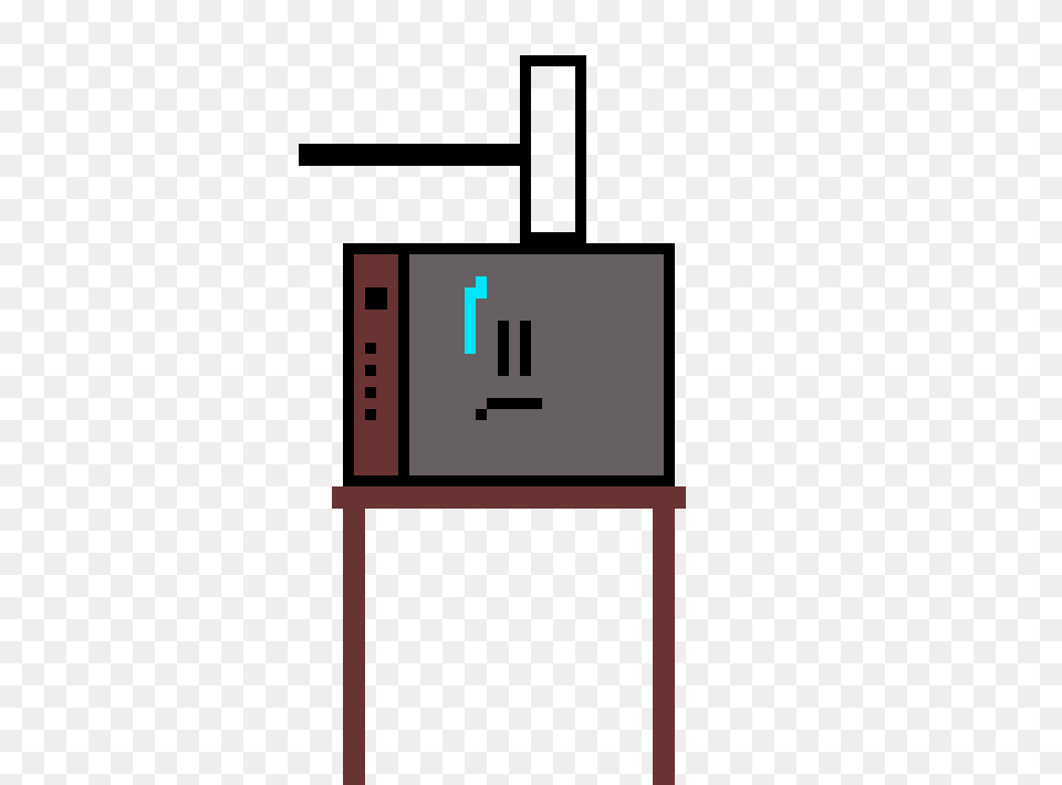 Unlucky Old Tv Pixel Art Maker, Appliance, Device, Electrical Device, Microwave Free Png