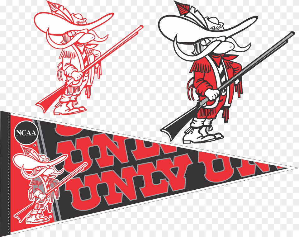 Unlv Runnin Rebel Logo, Book, Comics, Publication, People Png