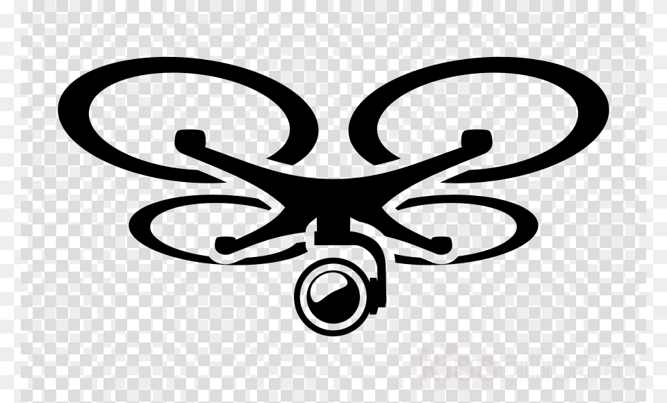 Unmanned Aerial Vehicle Clipart Parrot Bebop Drone Unmanned Aerial Vehicle, Sticker, Pattern, Stencil Free Png