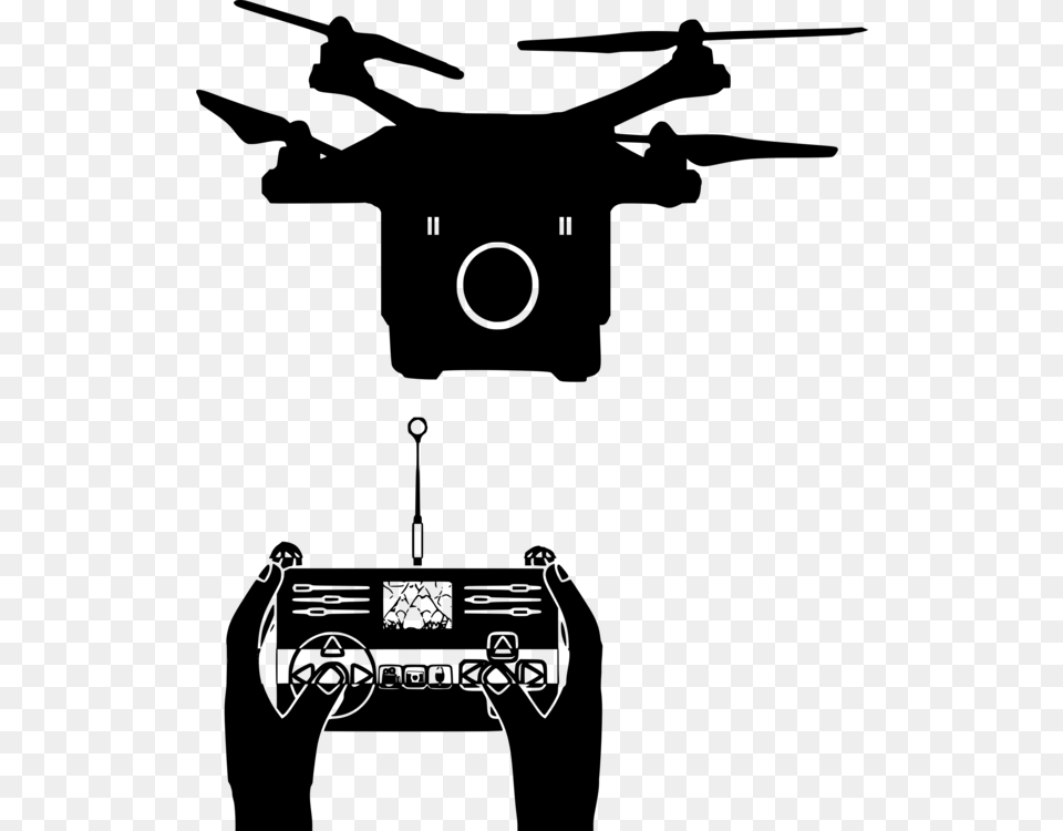 Unmanned Aerial Vehicle Helicopter Rotor Fixed Wing Unmanned Aerial Vehicle, Gray Png