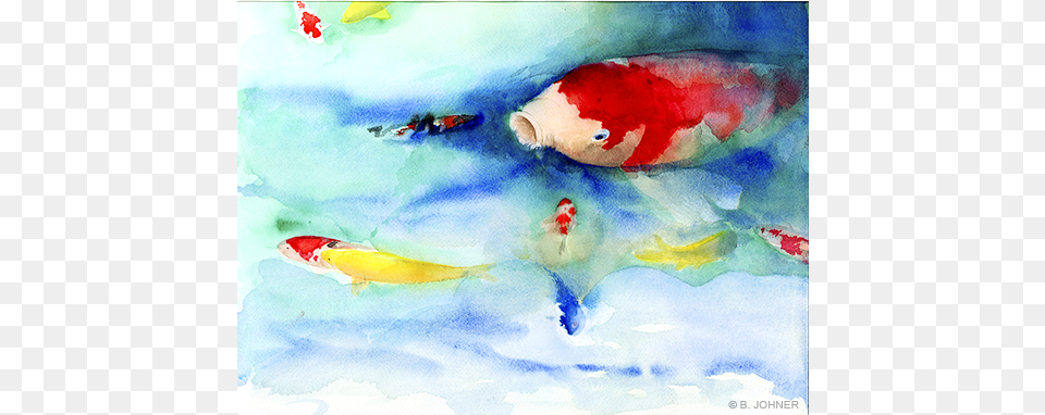 Unname Painting, Animal, Fish, Sea Life, Carp Free Transparent Png