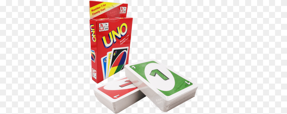 Uno Cards Popular Home Entertaining Family Game Box, Gum Free Png Download