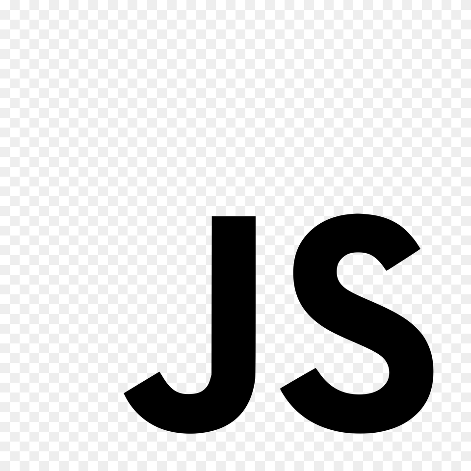 Unofficial Javascript Logo, Gray Png