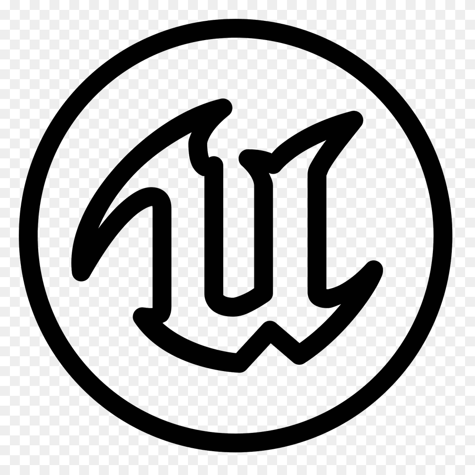 Unreal Engine Icon, Gray Png Image