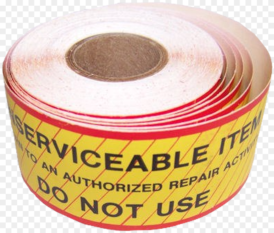 Unserviceable Item Roll Of Stickers Wire, Tape, Paper Free Transparent Png