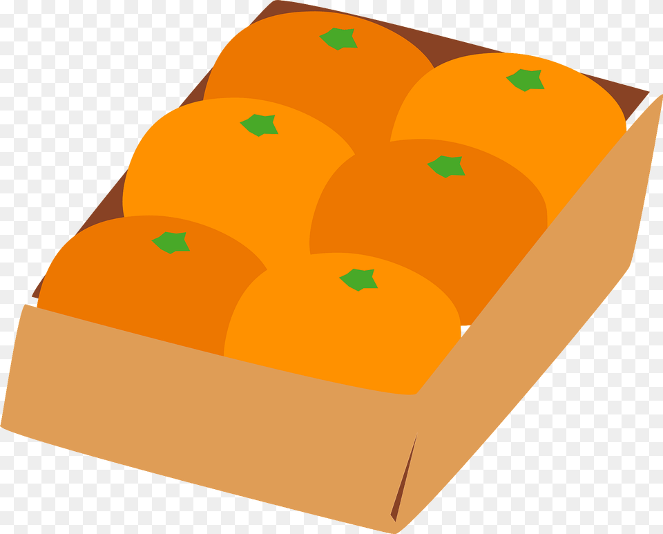 Unshu Mikan Fruits In A Box Clipart, Citrus Fruit, Food, Fruit, Orange Png Image