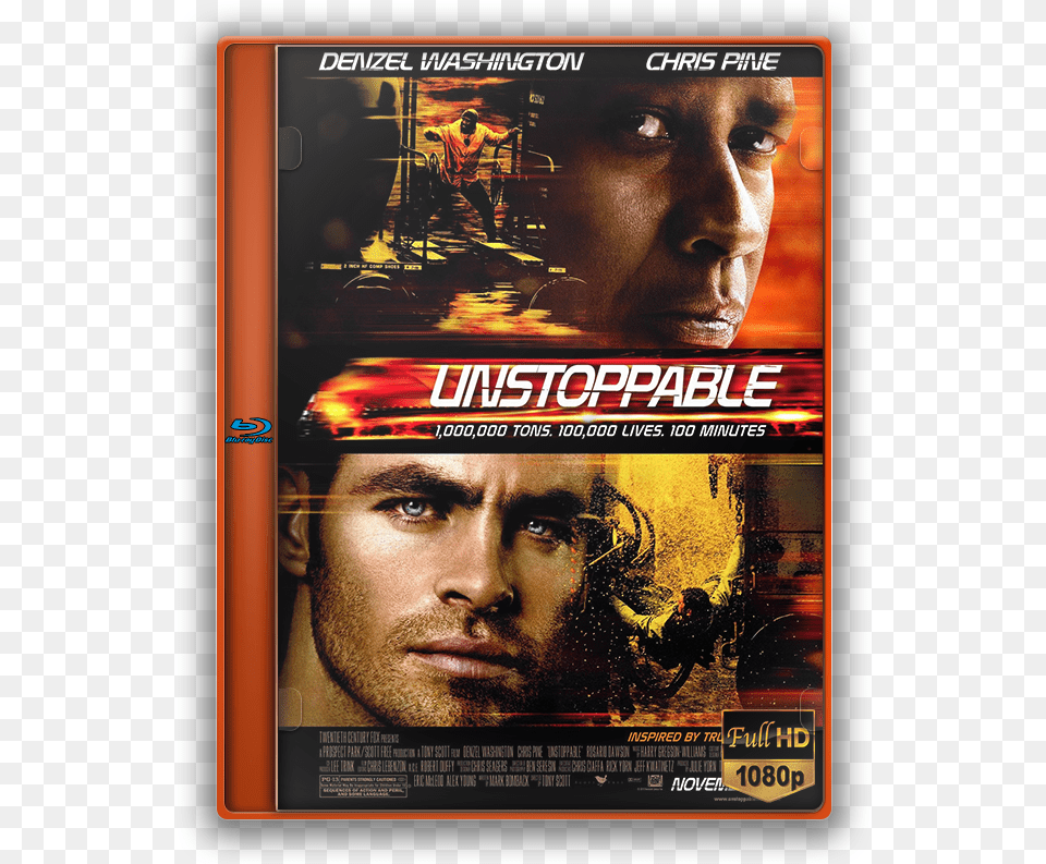 Unstoppable Movie Poster, Advertisement, Adult, Face, Head Png Image