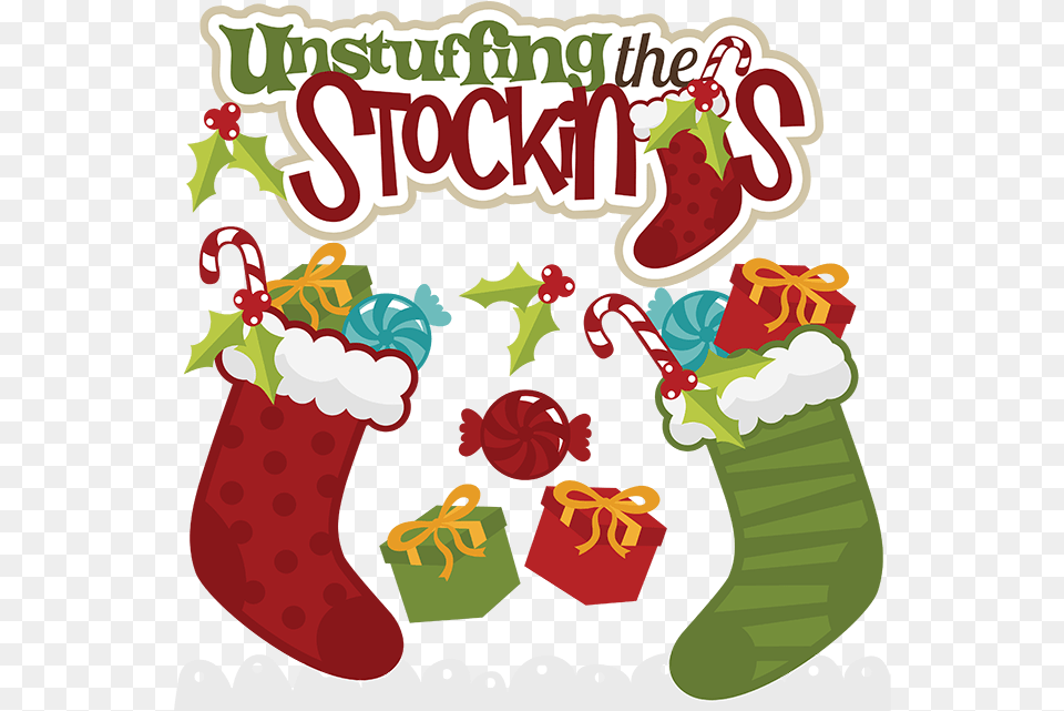 Unstuffing The Stockings Svg Christmas Clip Art, Clothing, Hosiery, Stocking, Christmas Decorations Png Image