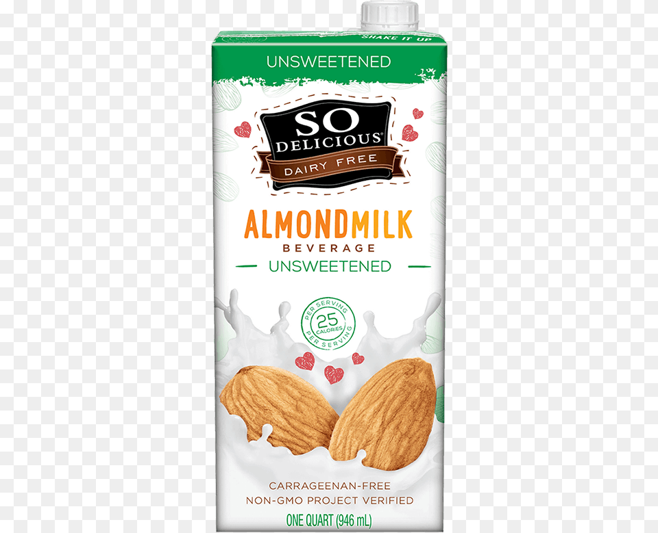 Unsweetened Almondmilkclass Pro Xlgimg So Delicious Almond Milk, Food, Grain, Produce, Seed Free Png Download