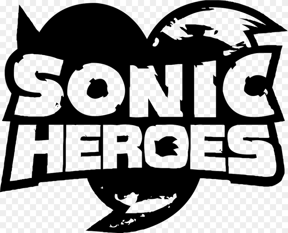 Untitled Sonic Heroes, Stencil, Sticker, Logo, Text Png