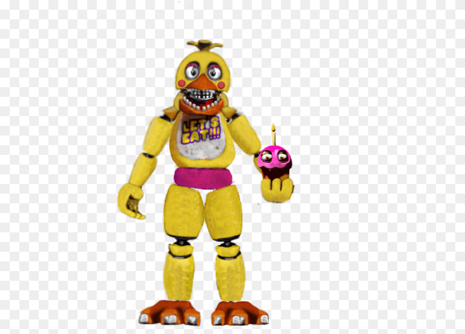 Unwithered Chica As Toy Chica, Animal, Bird Free Png Download