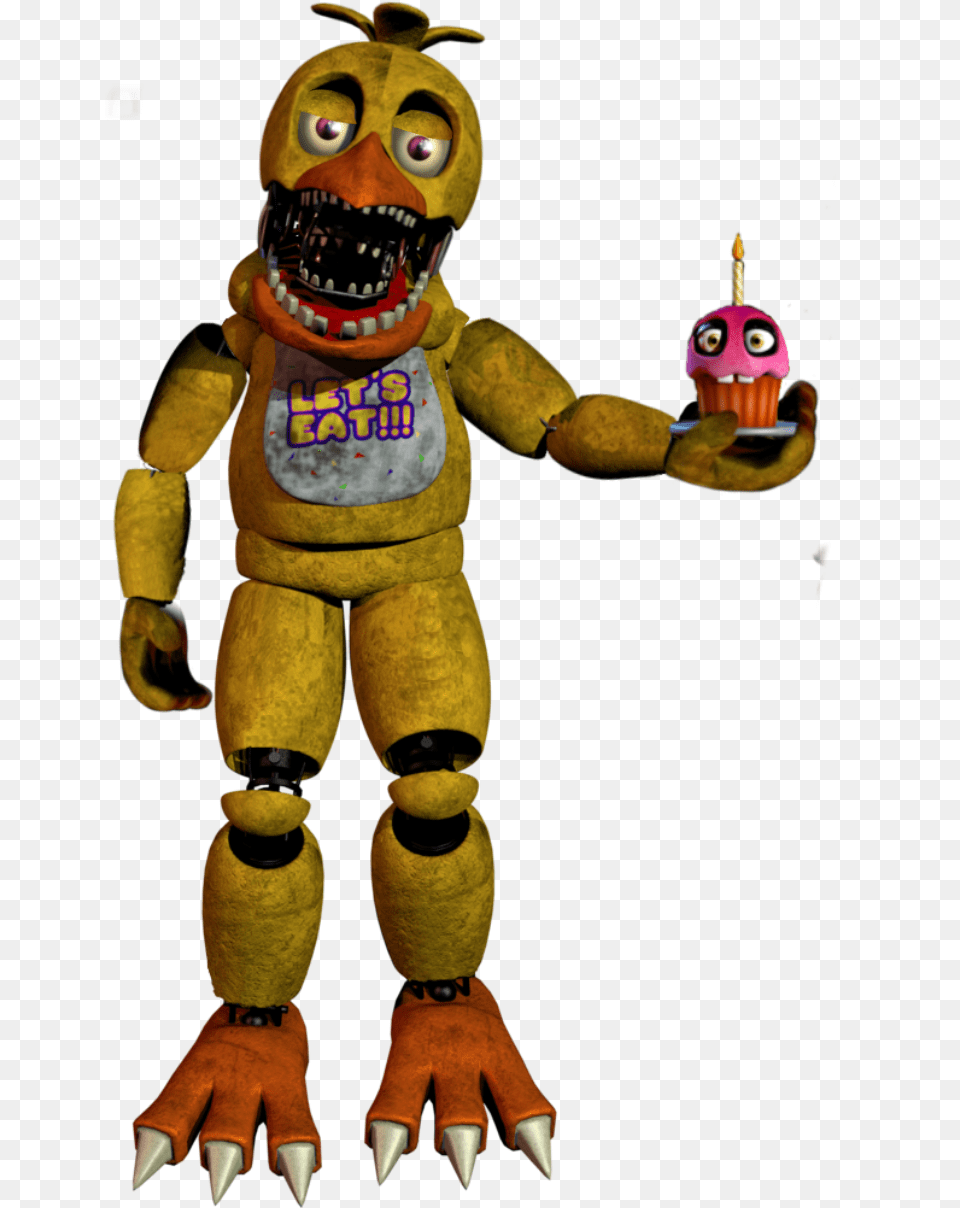 Unwitheredchica Chica Fnaf Fnaf2 Freetoedit Withered Five Nights At, Toy Png Image