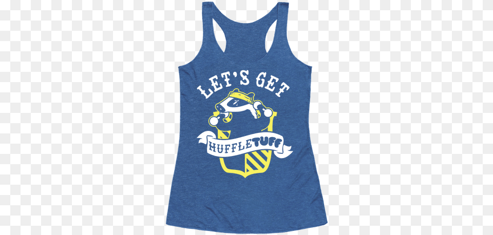 Unwrapping This Harry Potter Inspired Tank Complete Huffletuff Shirt, Clothing, Tank Top, Blackboard Png