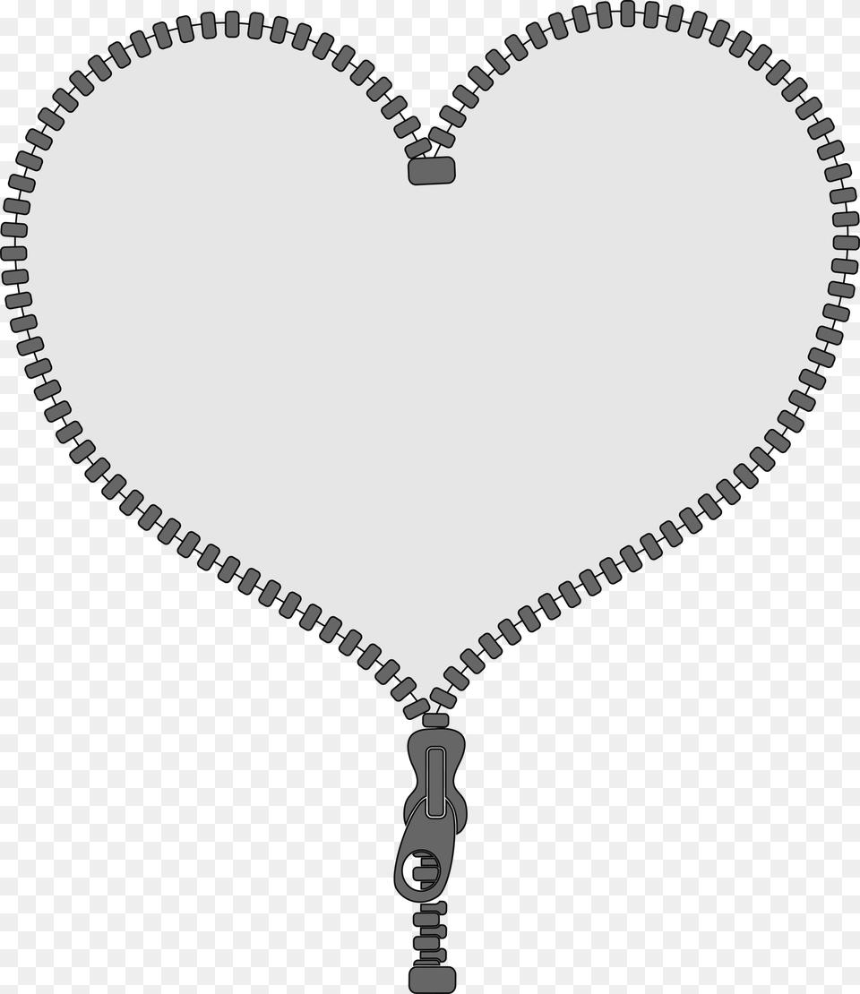 Unzipped Heart, Accessories, Jewelry, Necklace, Stencil Free Png Download