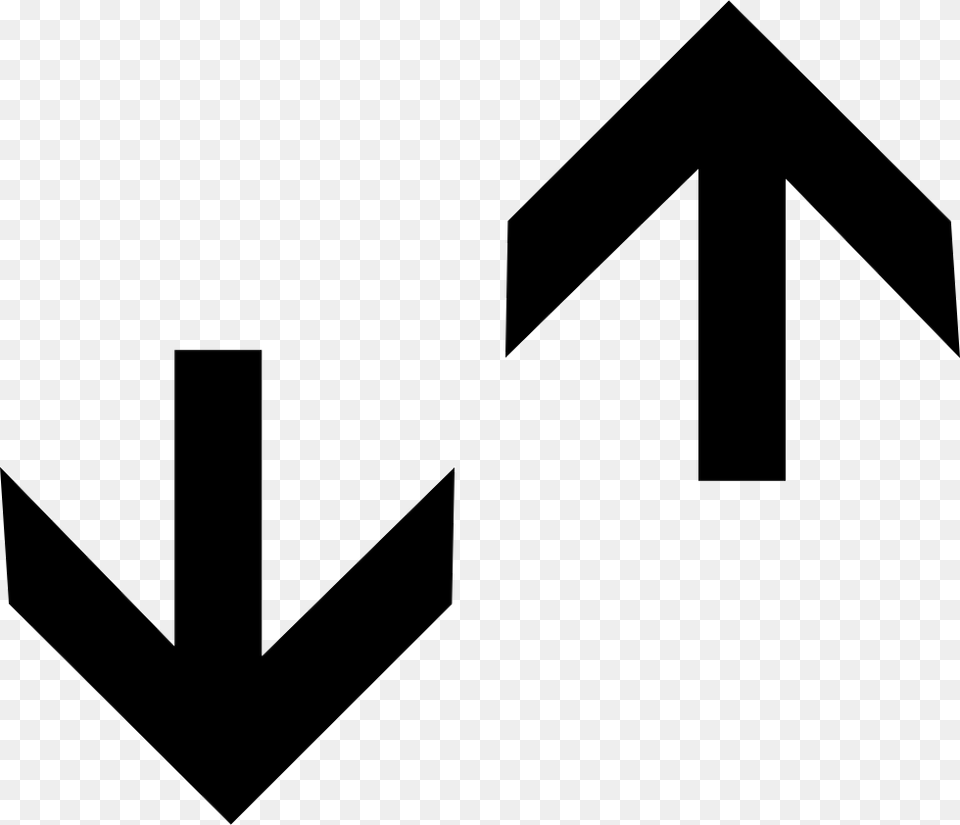 Up And Down Arrows Down And Up Arrows, Stencil, Symbol Free Png
