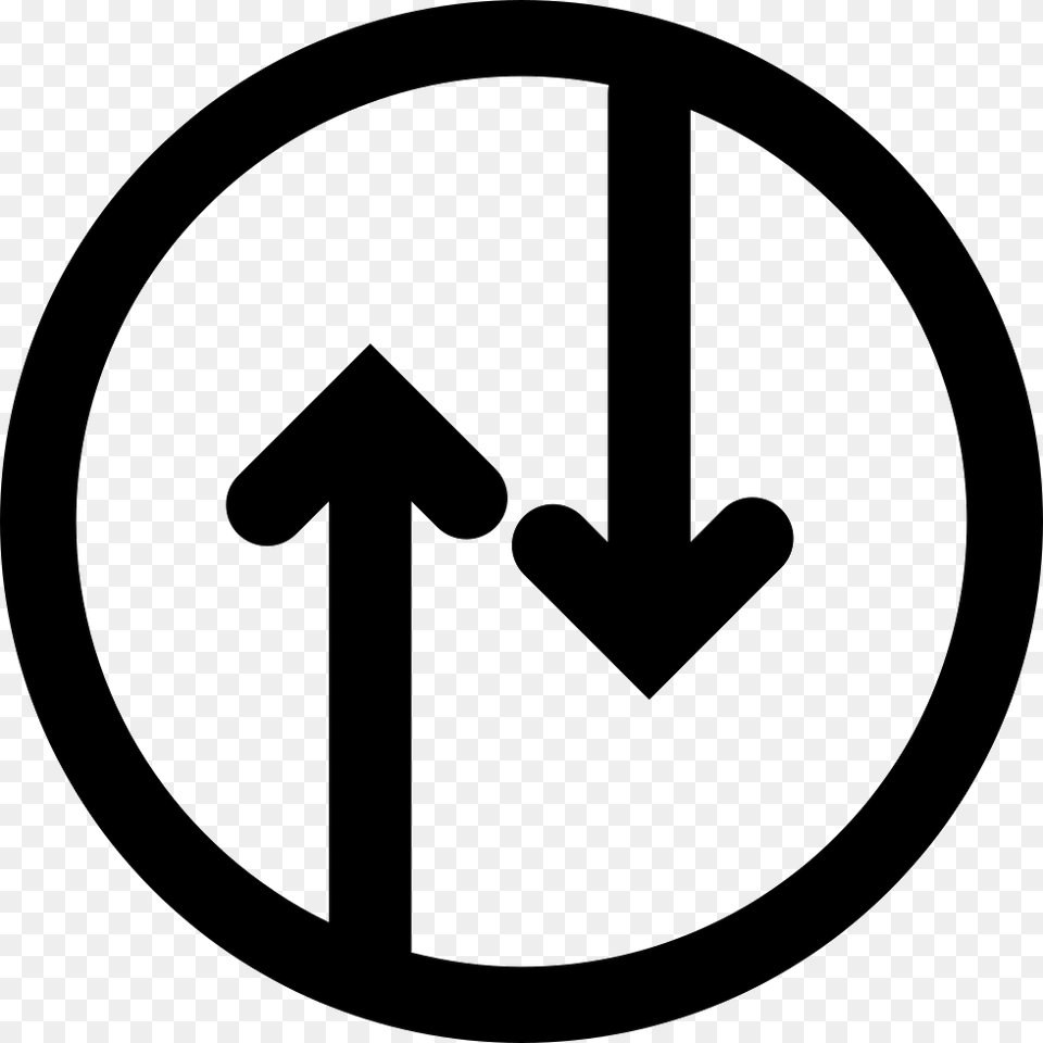Up And Down Arrows In Circle Info Icon, Sign, Symbol, Road Sign Png