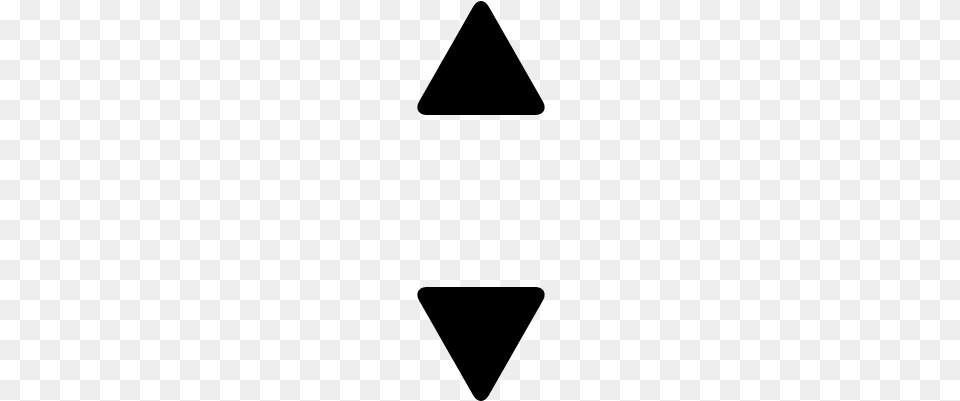 Up And Down Small Triangular Arrows Vector Icono Flecha Arriba Y Abajo Free Png