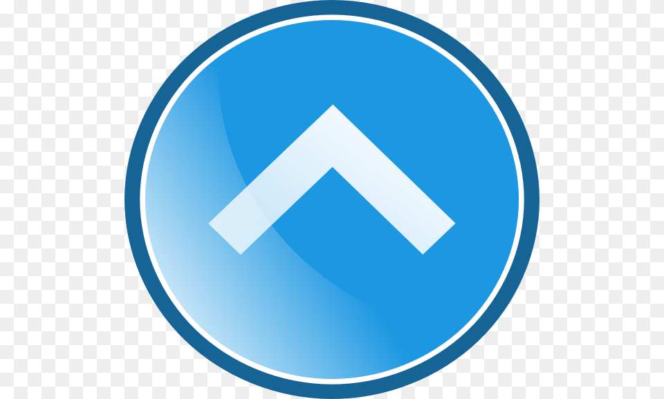 Up Arrow Blue, Sign, Symbol, Road Sign, Disk Png