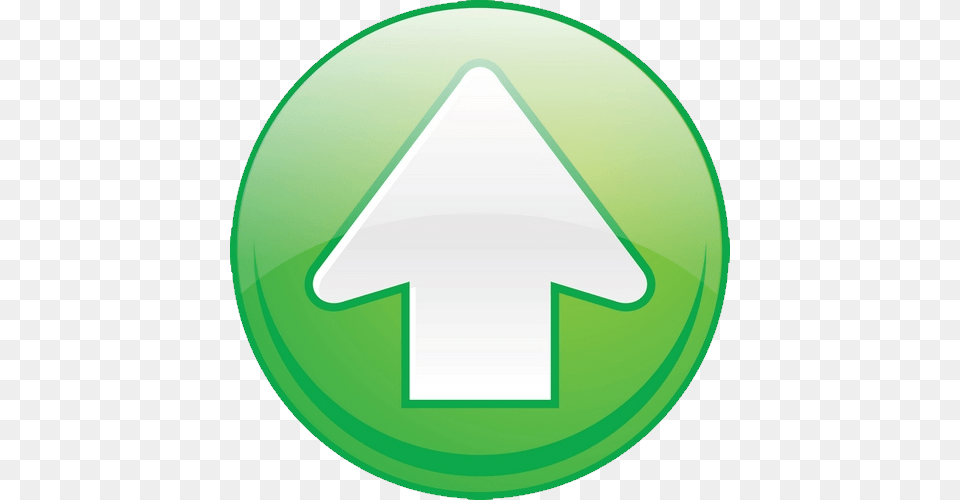 Up Arrow Green Arrow Positive, Symbol, Sign, Disk Png Image