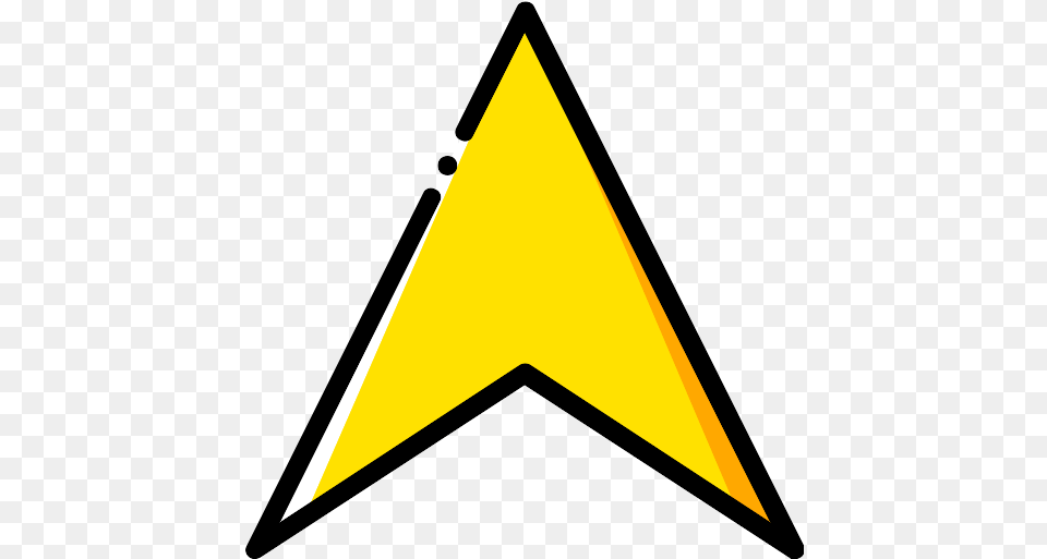Up Arrow Icon 211 Repo Icons Yellow Up Arrow, Triangle, Blade, Dagger, Knife Free Transparent Png