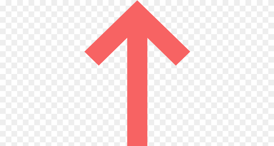Up Arrow Icon Up Arrow Red, Symbol, Cross, Sign Png Image