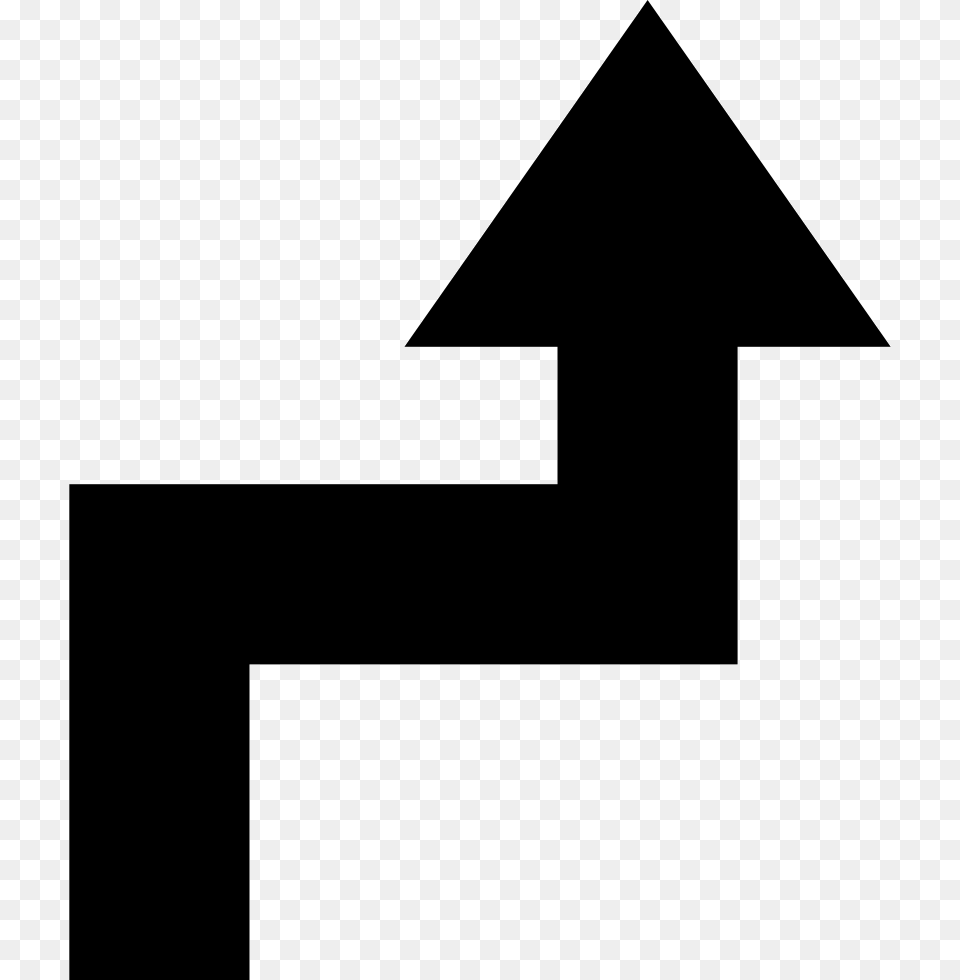 Up Arrow Of Irregular Zig Zag Line Up Arrow Zig Zag, Symbol, Triangle, Sign, Number Free Png Download