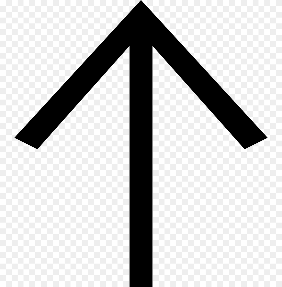 Up Arrow Sign Transparent Arrow Up, Cross, Symbol Png Image