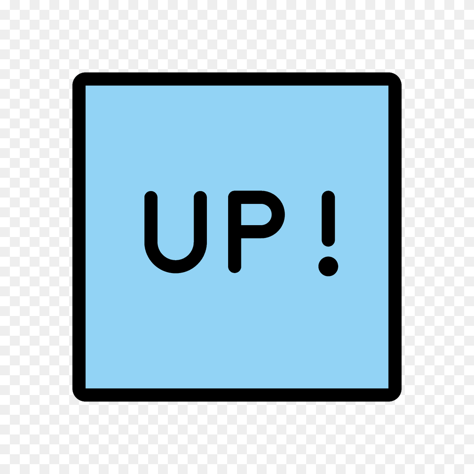 Up Button Emoji Clipart, Sign, Symbol, White Board, Text Png