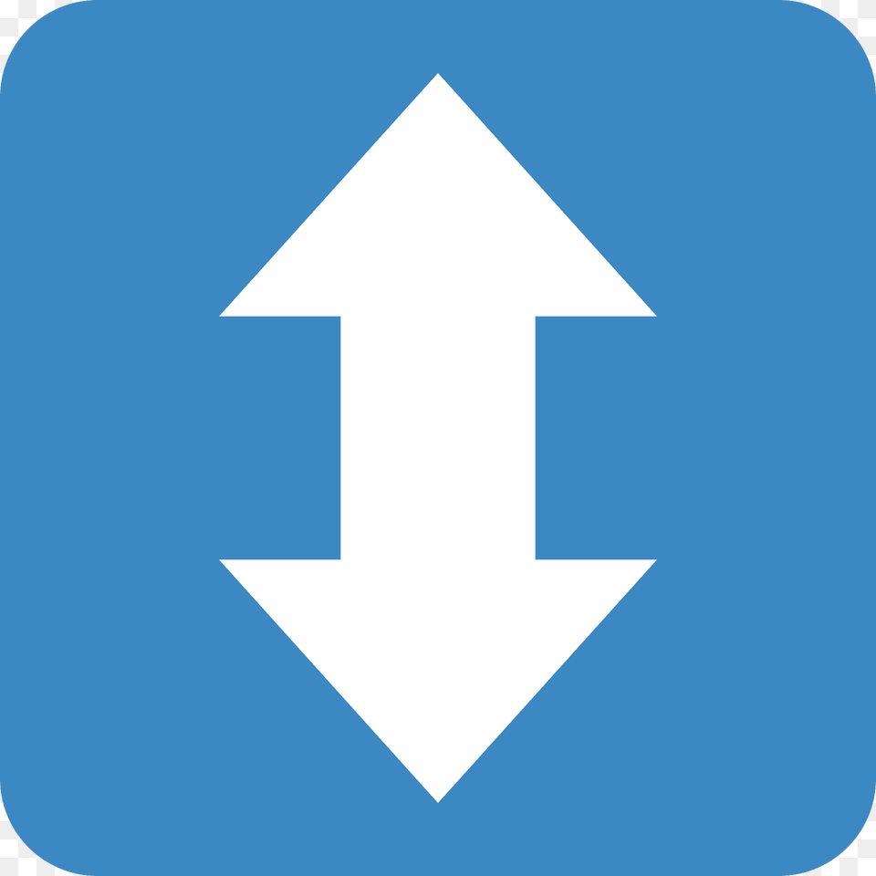 Up Down Arrow Emoji Clipart, Cross, Symbol Free Png Download