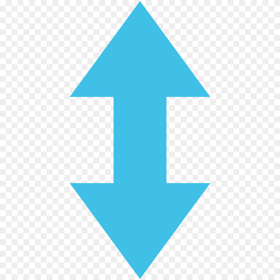 Up Down Arrow Emoji Clipart, Symbol, Cross Png Image