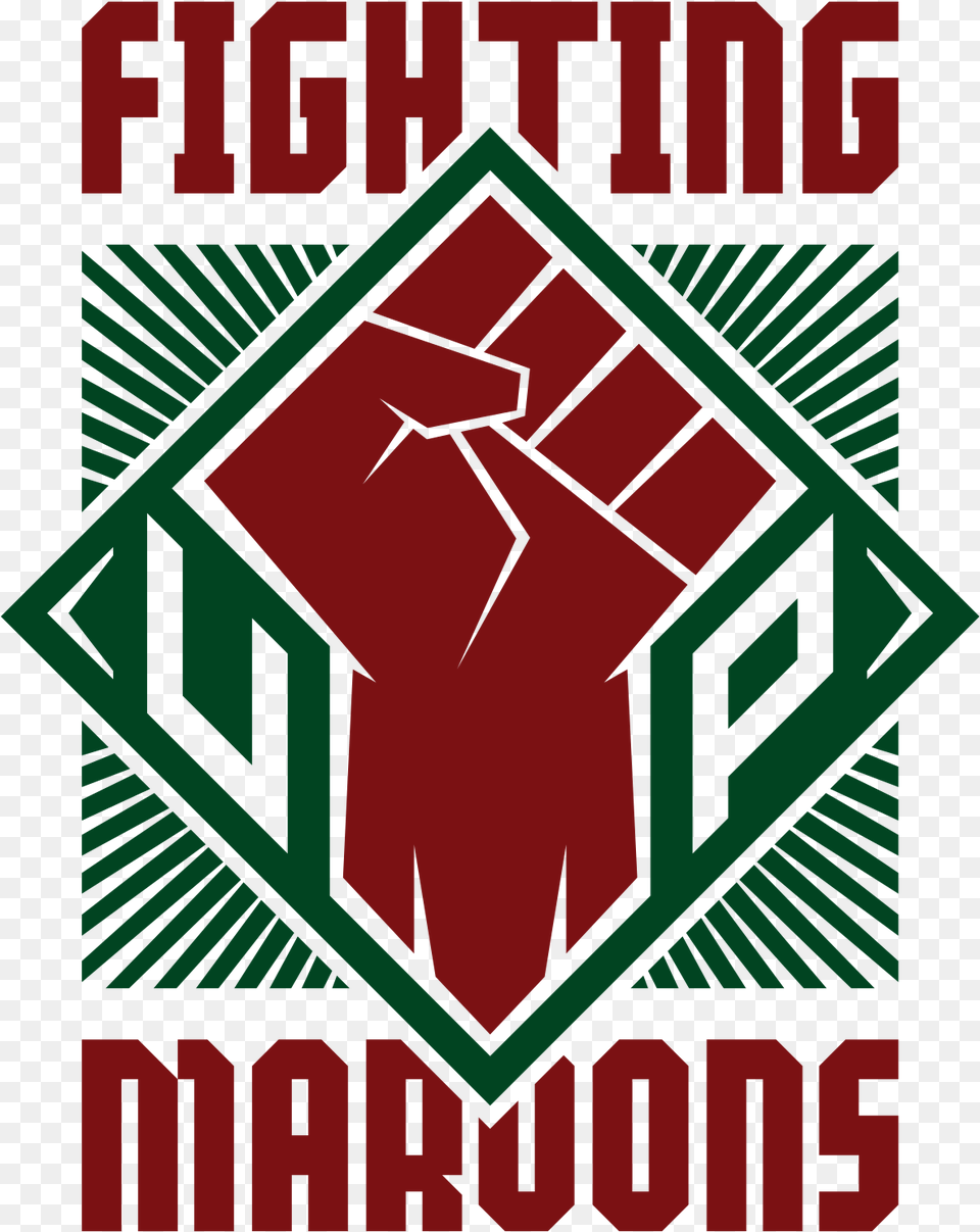 Up Fighting Maroons Logo, Advertisement, Poster, Scoreboard Png Image