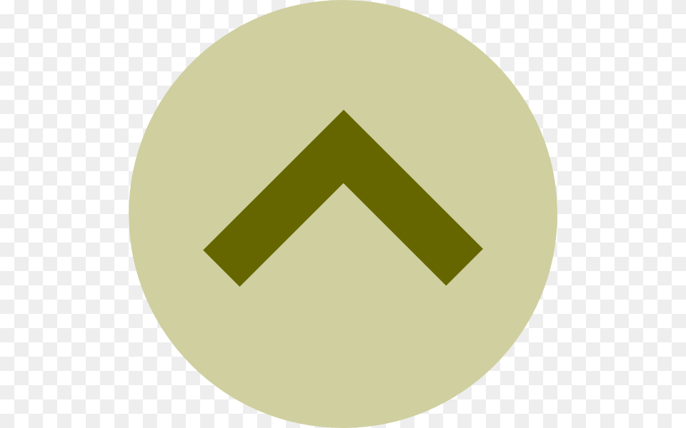 Up Green Arrow, Symbol, Disk, Sign Png Image