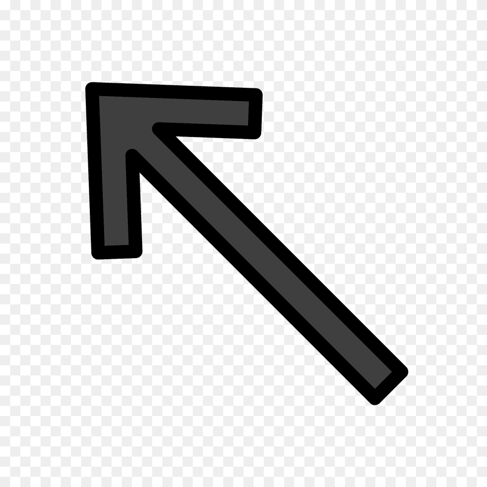 Up Left Arrow Emoji Clipart, Number, Symbol, Text, Cross Png