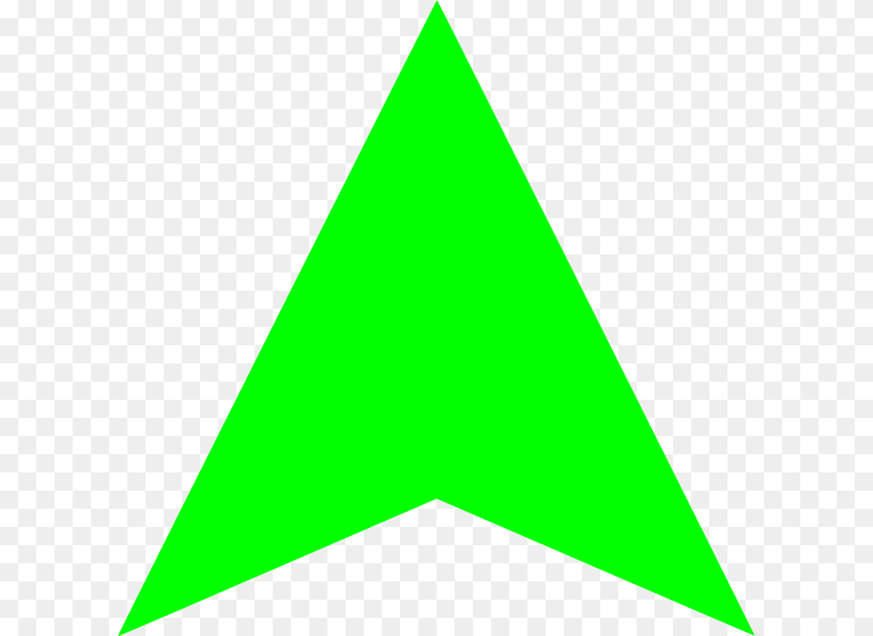 Up Light Green Arrow, Triangle Png