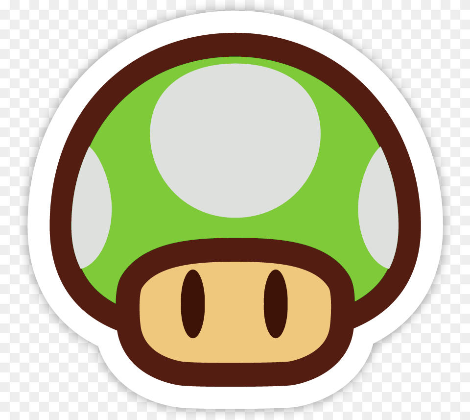 Up Mushroom Paper Mario 1up Mushroom, Sticker, Disk Png Image