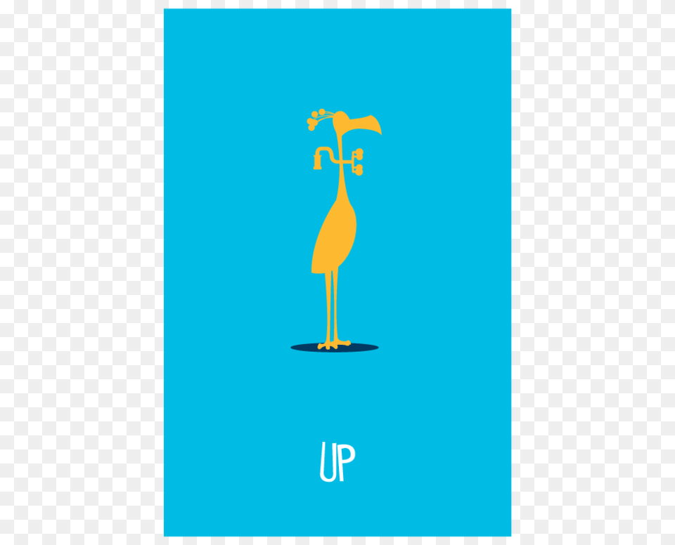 Up Pixar Minimalist Movie Posters, Animal, Bird, Waterfowl, Flamingo Free Transparent Png