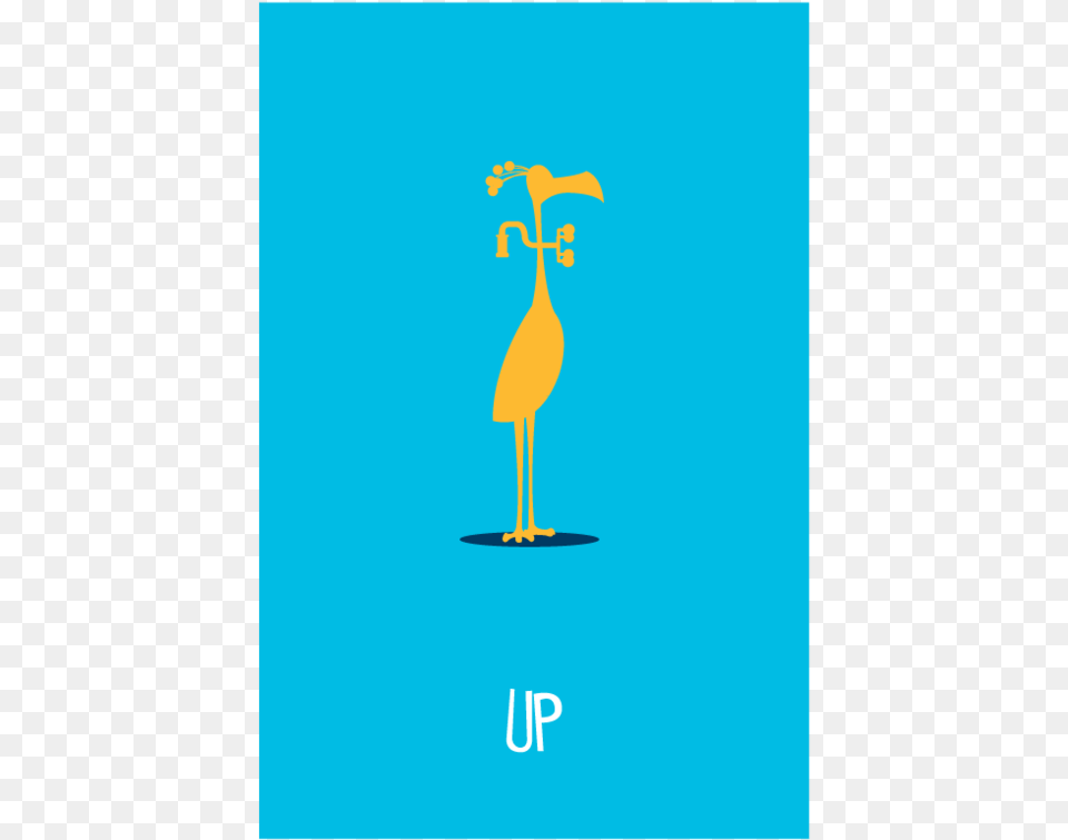 Up Pixar Minimalist Movie Posters By Adam Thompson Posters Minimalistas Pixar, Animal, Bird, Crane Bird, Waterfowl Png Image