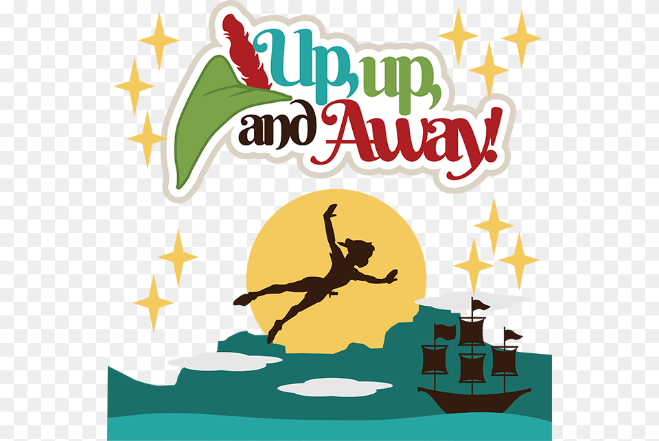 Up Up And Away Svg Scrapbook File Cute Svg Files, Advertisement, Poster, Person, Leisure Activities Png Image