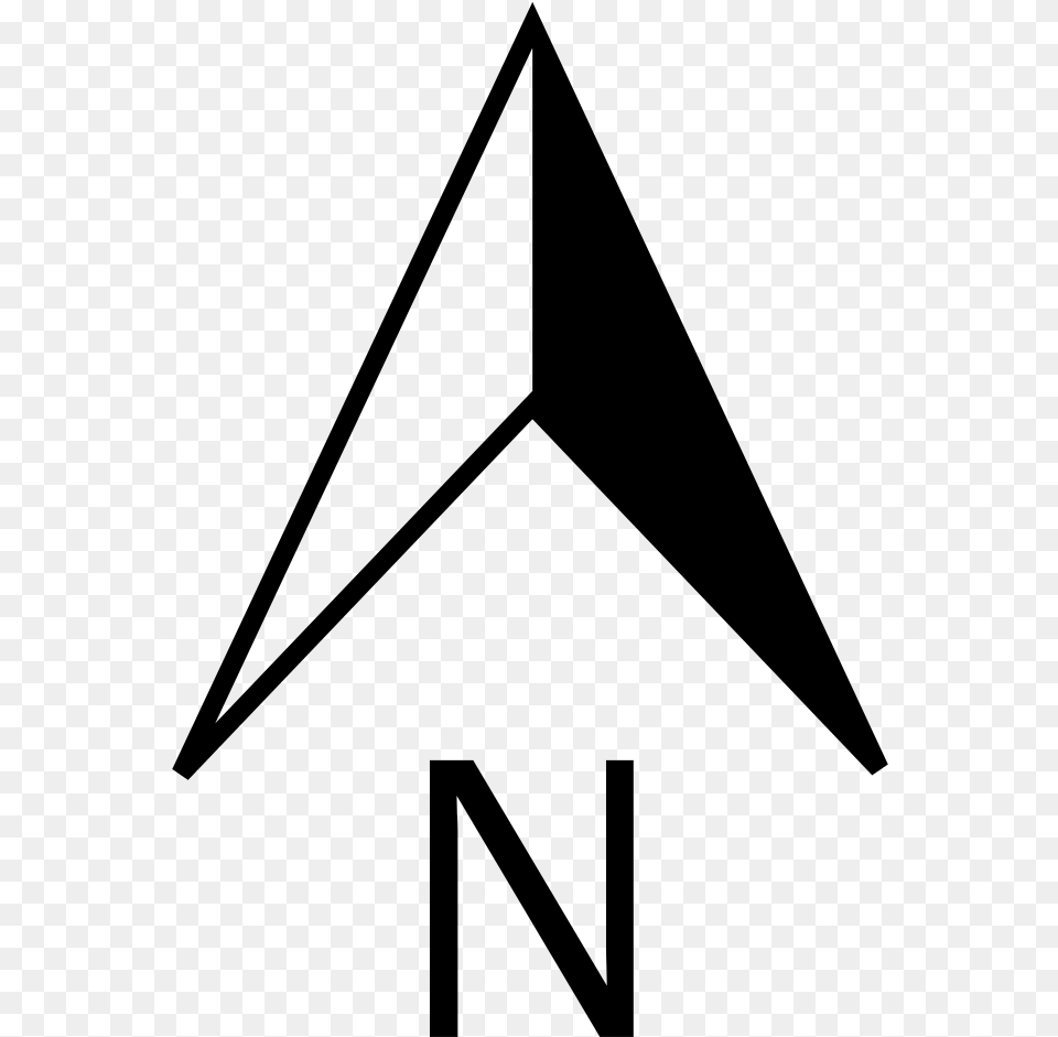 Up Vector Arrow Point North Arrow, Gray Free Transparent Png