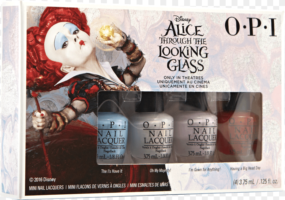 Upc Opi Alice Through The Looking Glass, Person, Advertisement, Face, Head Png