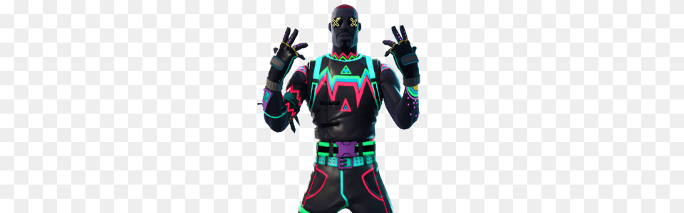 Upcoming Cosmetics Found In Patch Fortnite Intel, Clothing, Glove, Costume, Person Free Transparent Png