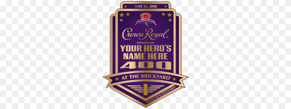 Upcoming Events Crown Royal Presents The Your Heros Name Here, Badge, Logo, Symbol, Alcohol Png