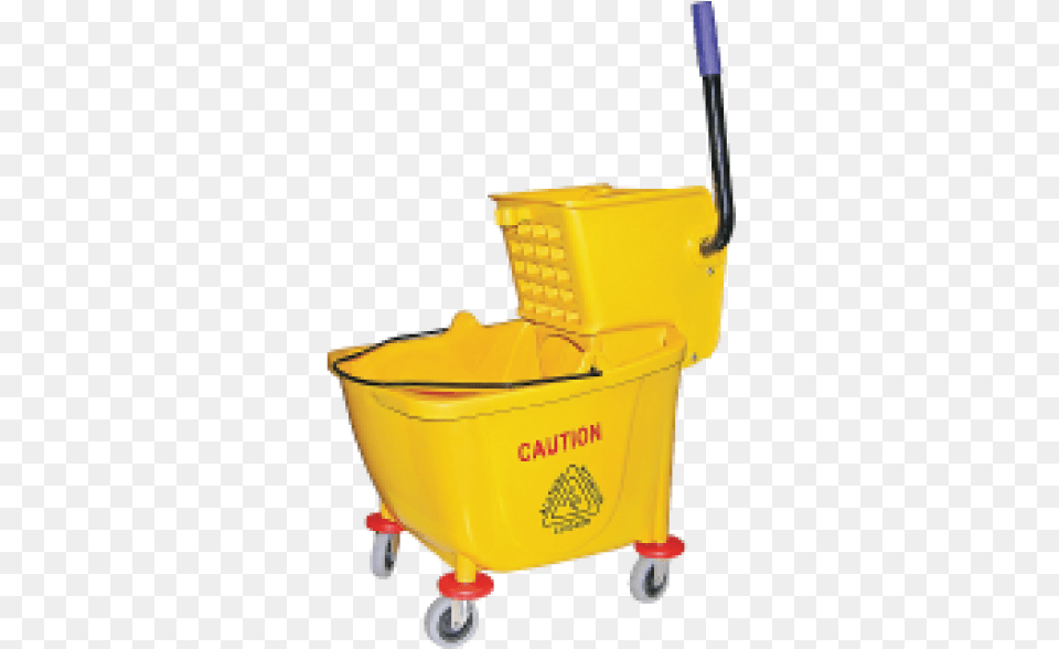Update International 36qt Mop Bucket With Squeezer, Cleaning, Person, Carriage, Transportation Free Png Download