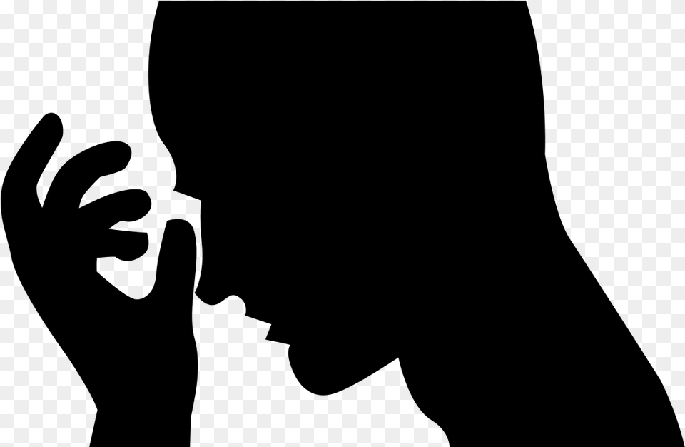 Update On User Accounts Silhouette Of Woman Thinking, Gray Free Transparent Png