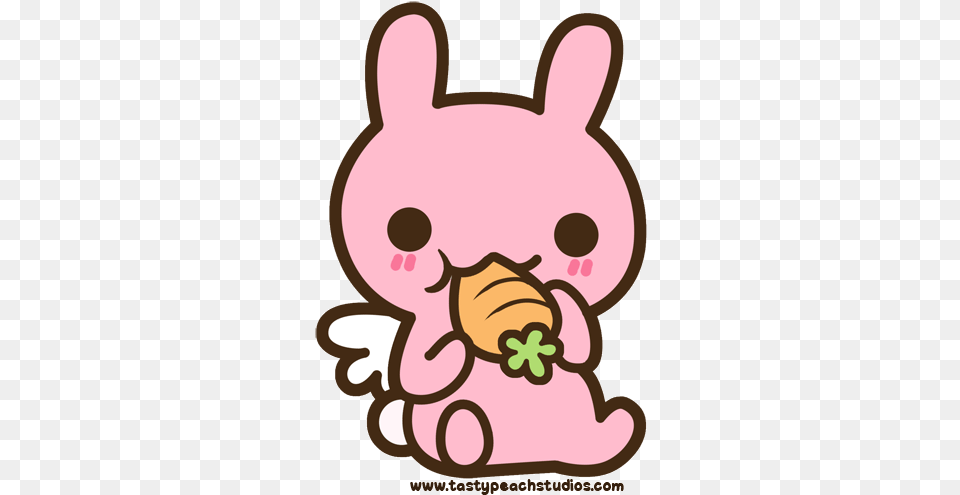 Updated 19 Apr Kawaii Bunny Eating Carrot, Smoke Pipe Free Png