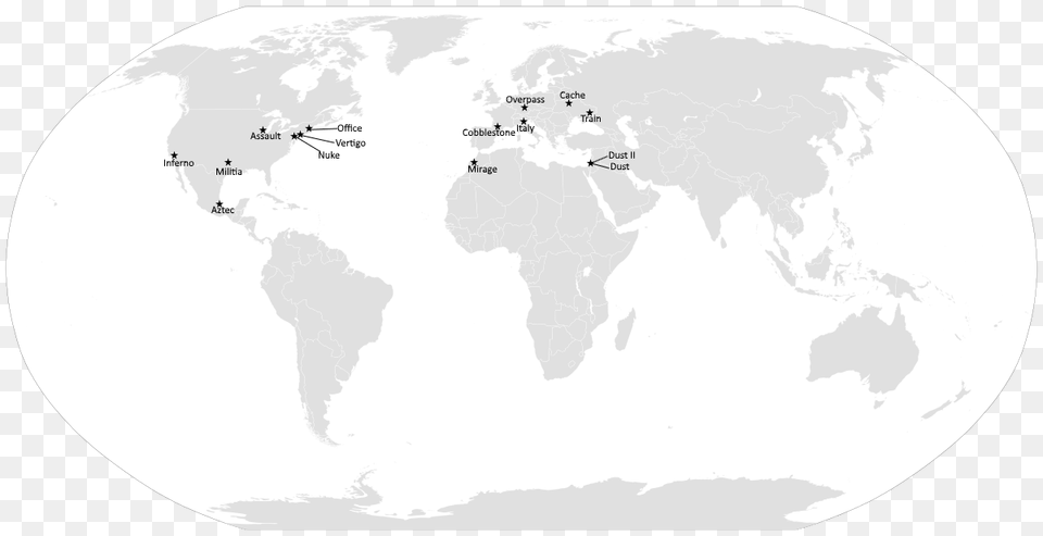 Updated Map Of Where Cs Go Maps Are Located In Real Life, Chart, Plot Free Png