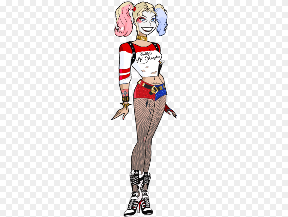 Updated Suicide Squad Harley Quinn By Alexbadass Suicide Squad Harley Quinn Bruce Timm, Shoe, Book, Clothing, Comics Png Image